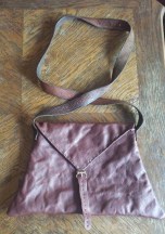 pilgrimsbag, leather